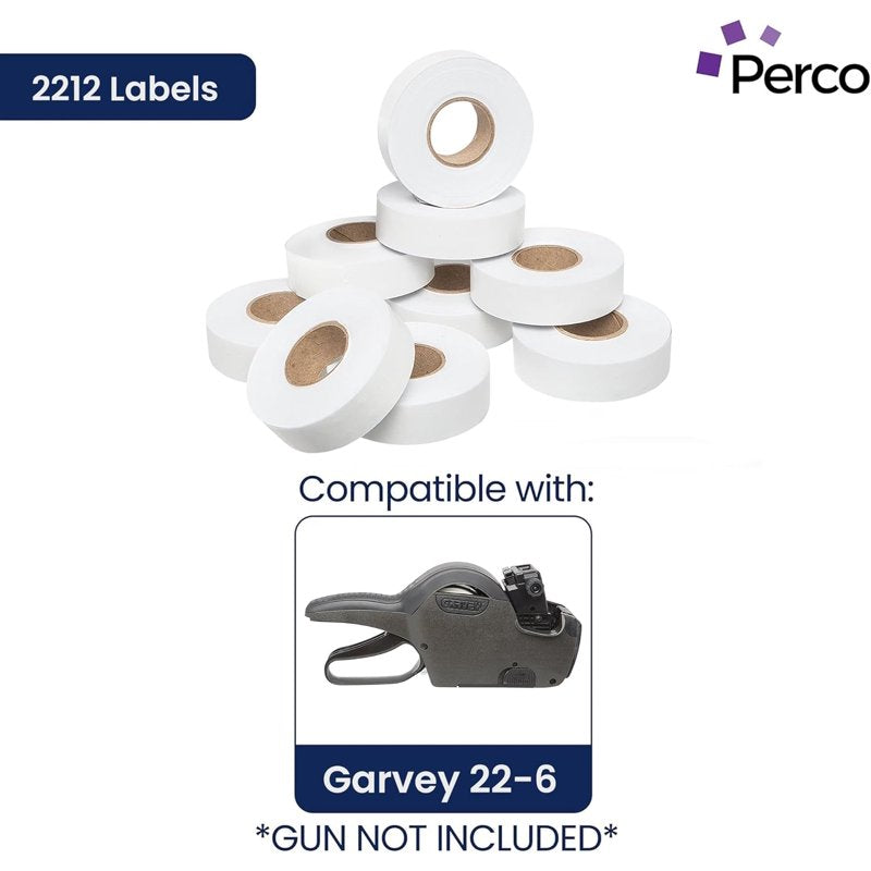 Blank Price Marking Labels for Garvey 22-6/22-7/22-8 Price Guns - 110,000 Labels in Bulk