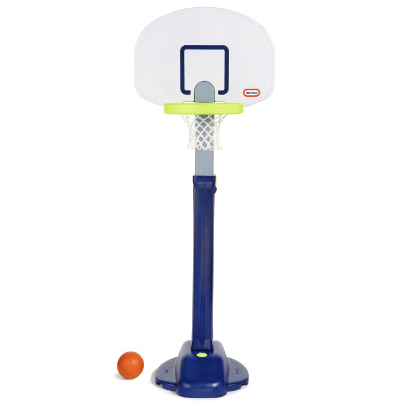Adjustable Kids Basketball Hoop Set with Soft Ball, Portable & Height-Adjustable from 4 to 6 Feet