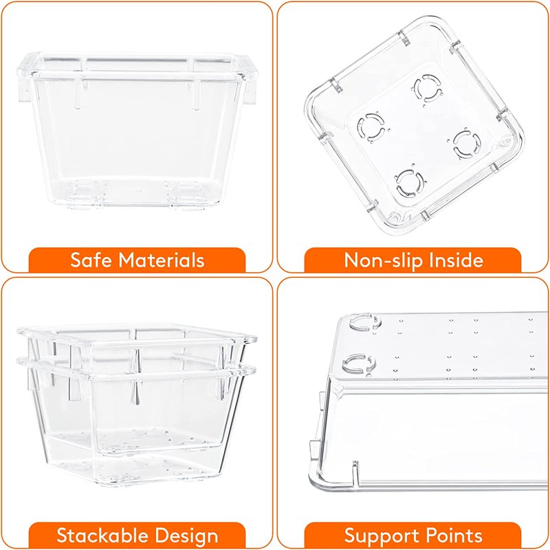 25 Pack Clear Plastic Drawer Organizers for Office and Home Storage