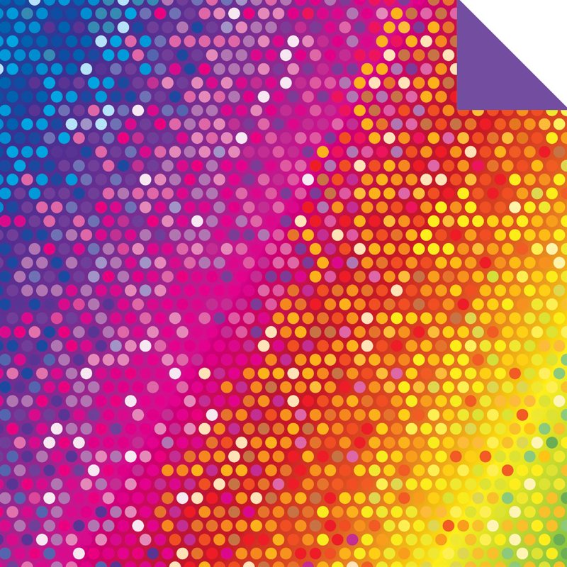 Rainbow Pattern Double-Sided Origami Paper Sheets 500 Pack - 6 Inch