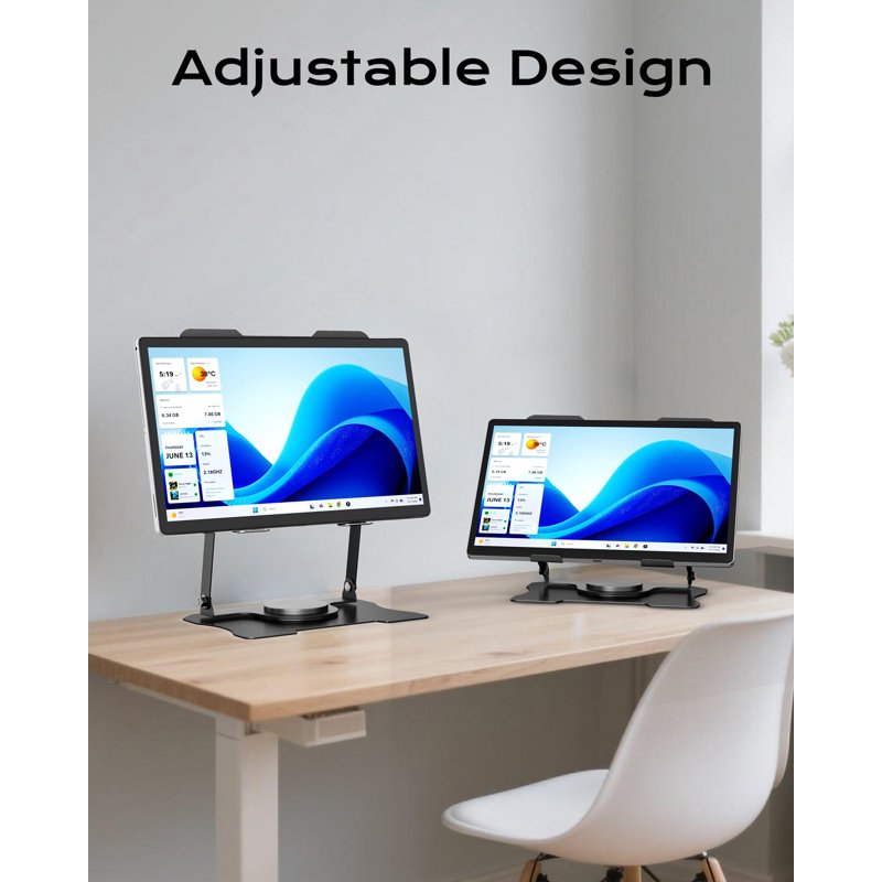 Aluminum Laptop Stand for Desks, Adjustable Foldable Ergonomic Stand