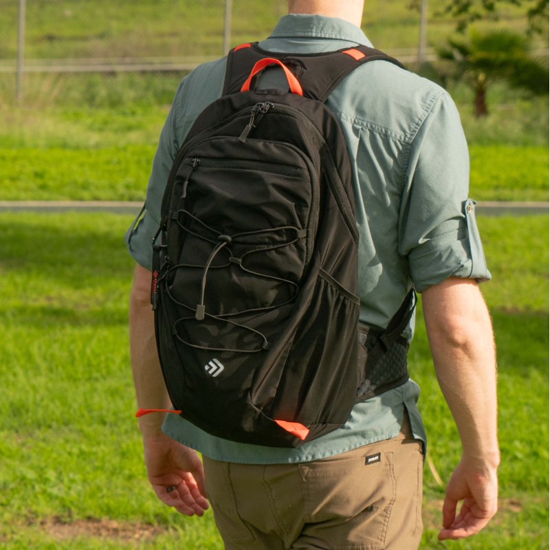 Outdoor Backpack 19.5L Hiking Daypack with Hydration Compatibility Black