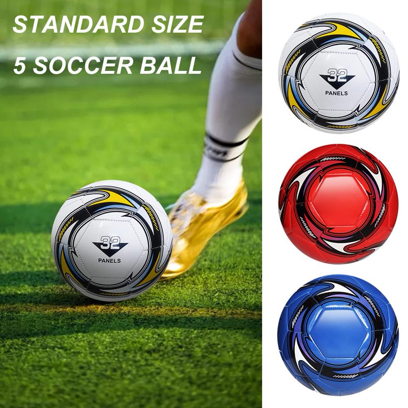 Soccer Ball Standard Size 5 21.5cm Leakproof Durable Rubber – Blue (Variation of THIS listing)