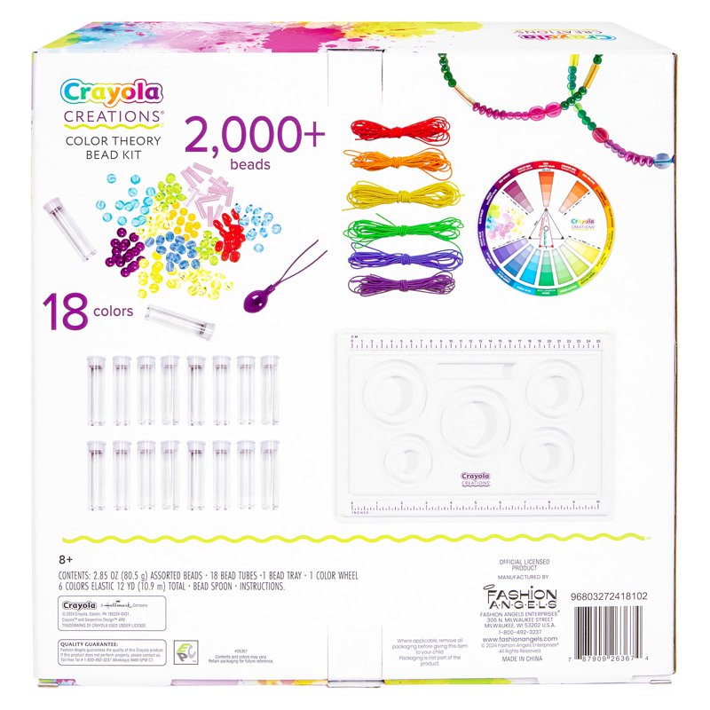 Color Theory Bead Kit for Jewelry Making - 2000+ Beads & Craft Supplies