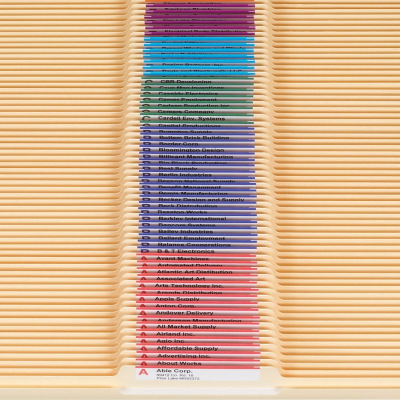 Reinforced Manila File Folders with Center Tabs - Letter Size, 100 Pack