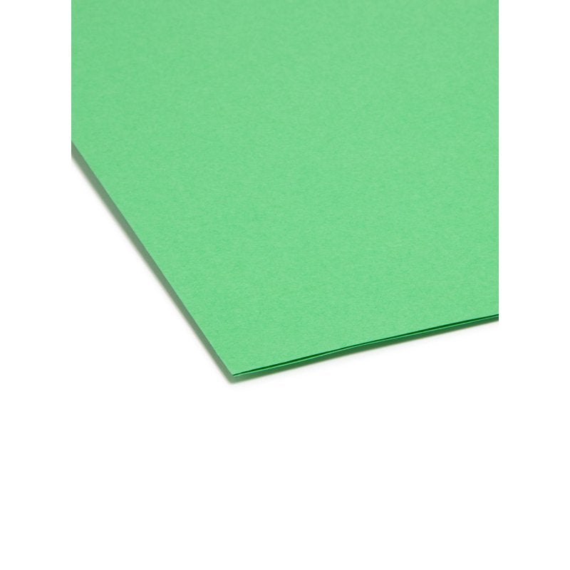 Color File Folders, Letter Size, 1/3 Cut, Multicolor, Box of 100