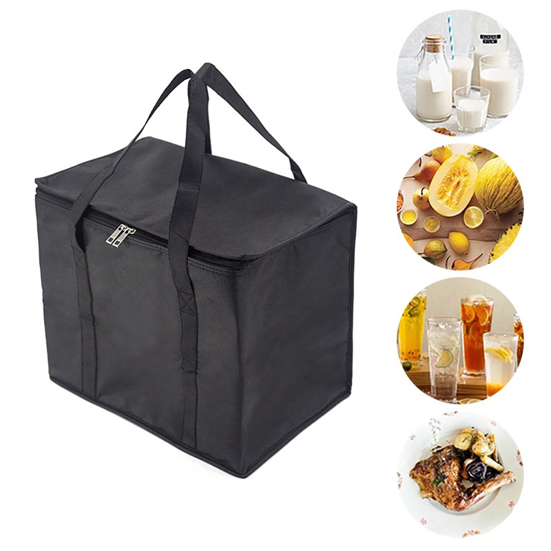 Insulated Reusable Grocery Shopping Bags 3 Pack - Collapsible, Hot & Cold Food Transport