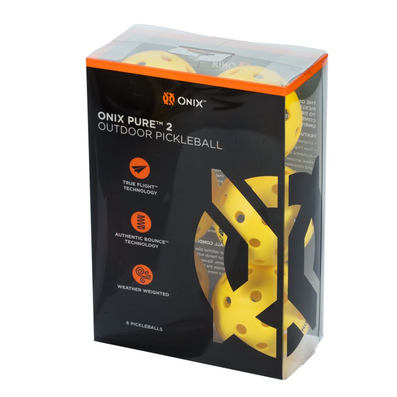 Onix Pure 2 Outdoor Pickleball Ball - 6 Pack 16 Pack Variation Included