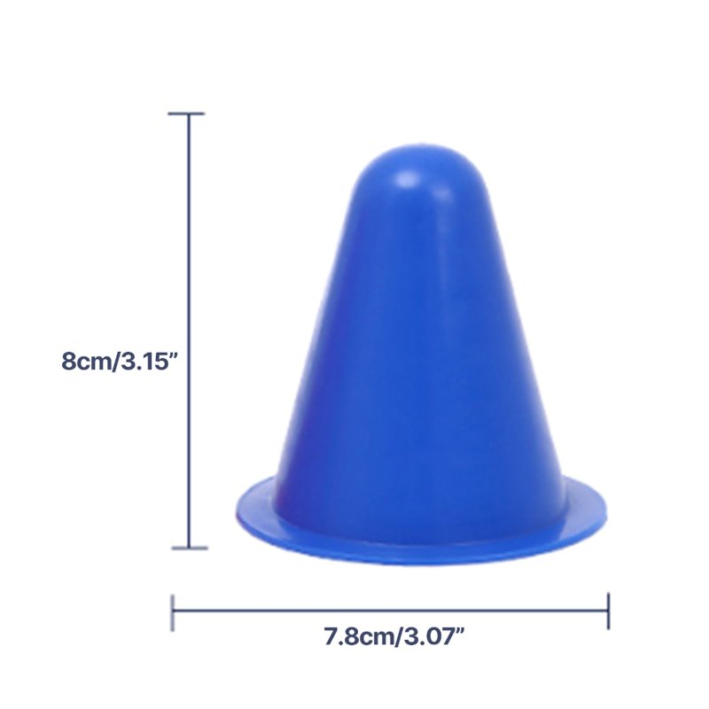Mini Traffic Cones for Skating and Sports Training - 10 Pack, Orange