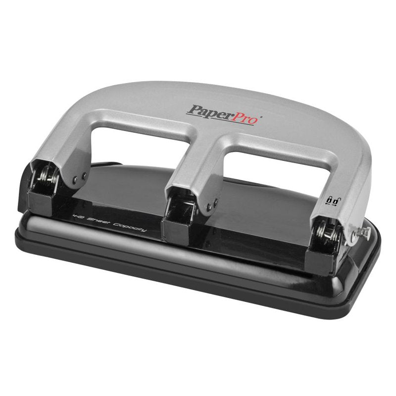Three-Hole Puncher 40 Sheet Capacity with EZ Squeeze Technology - All-Metal Design