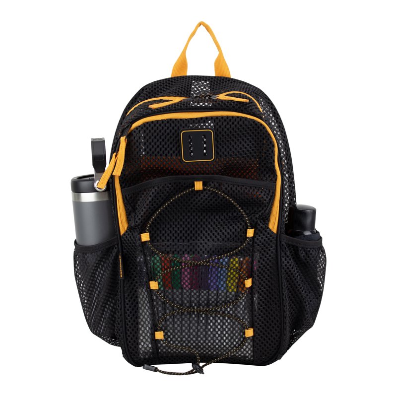 Unisex Mesh Backpack 17 Inch College School Travel Daypack - Multiple Colors
