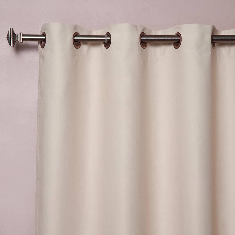 Blackout Curtain Panel with Bronze Grommets - Room Darkening Window Treatment