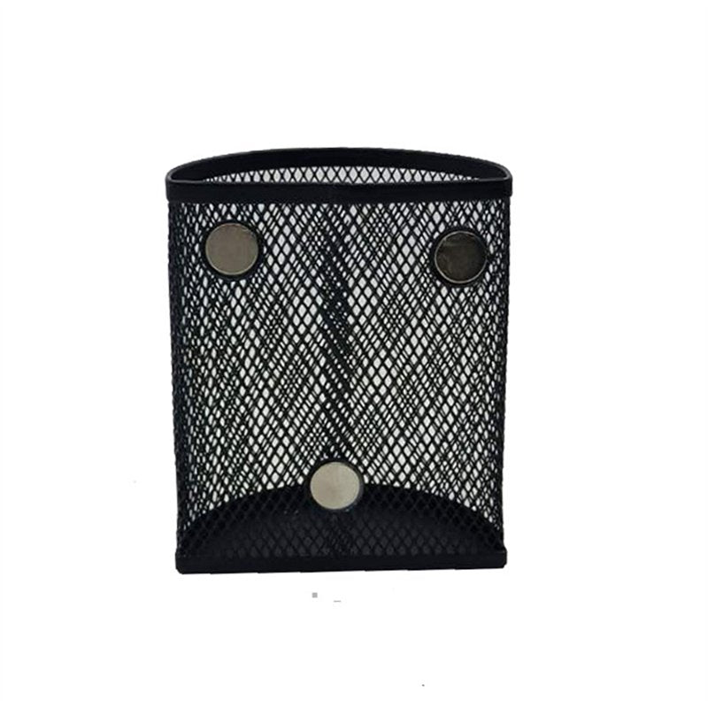 Magnetic Mesh Pencil Holder Set - Semicircle Desk & Refrigerator Organizers