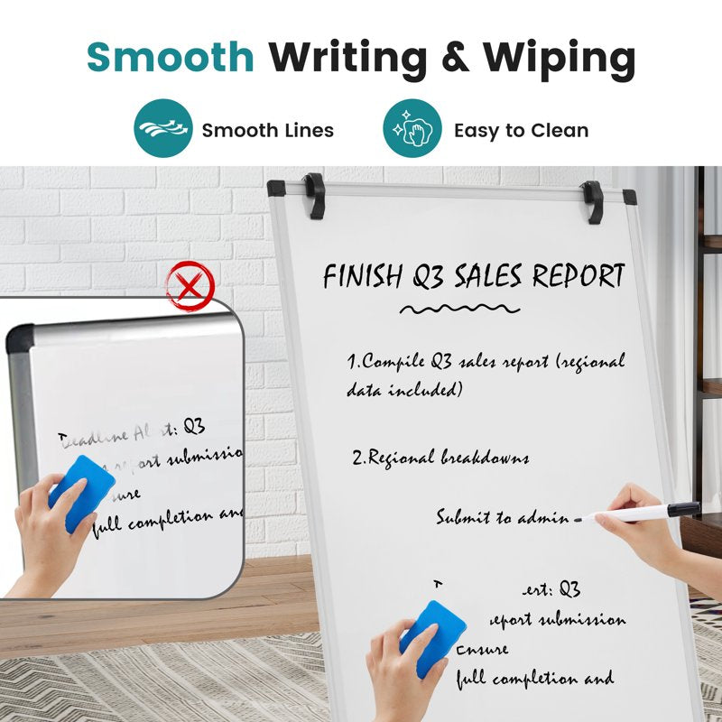 Magnetic Whiteboard with Stand - Portable Dry Erase Board for Office Classroom Home