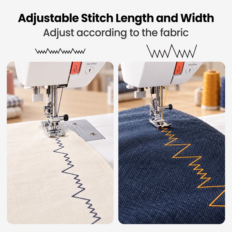 Computerized Sewing Machine with 293 Stitches LCD Screen & Extension Table