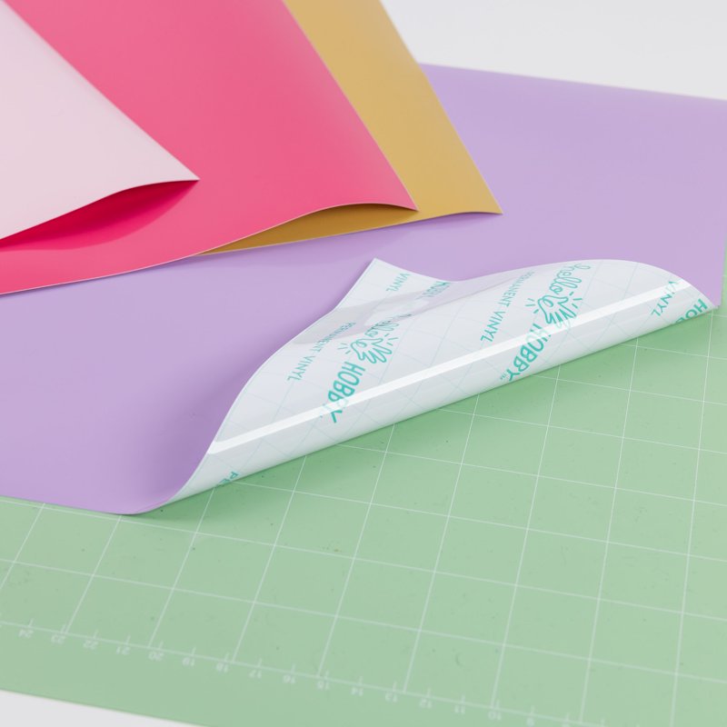 12 Pack Permanent Craft Vinyl Sheets - 12x12 Inches for DIY Projects
