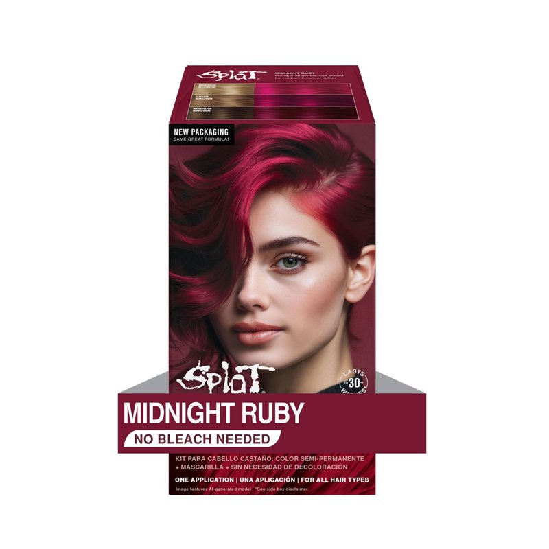 Vegan Semi-Permanent Hair Dye Kit - Bold Red, Pink, Indigo & More
