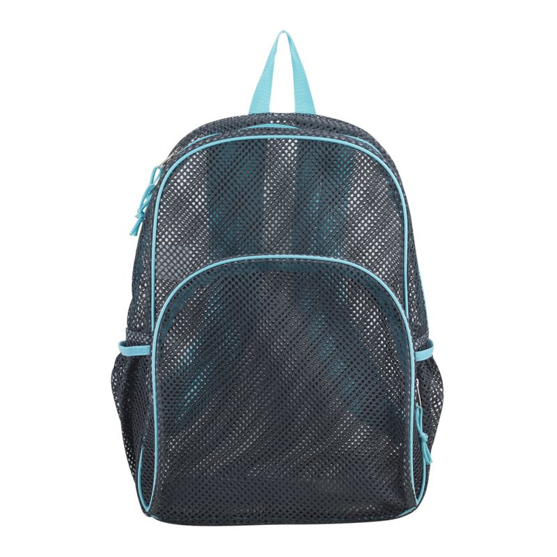 Mesh Backpack with Padded Shoulder Straps - Stylish Lightweight Travel Bag