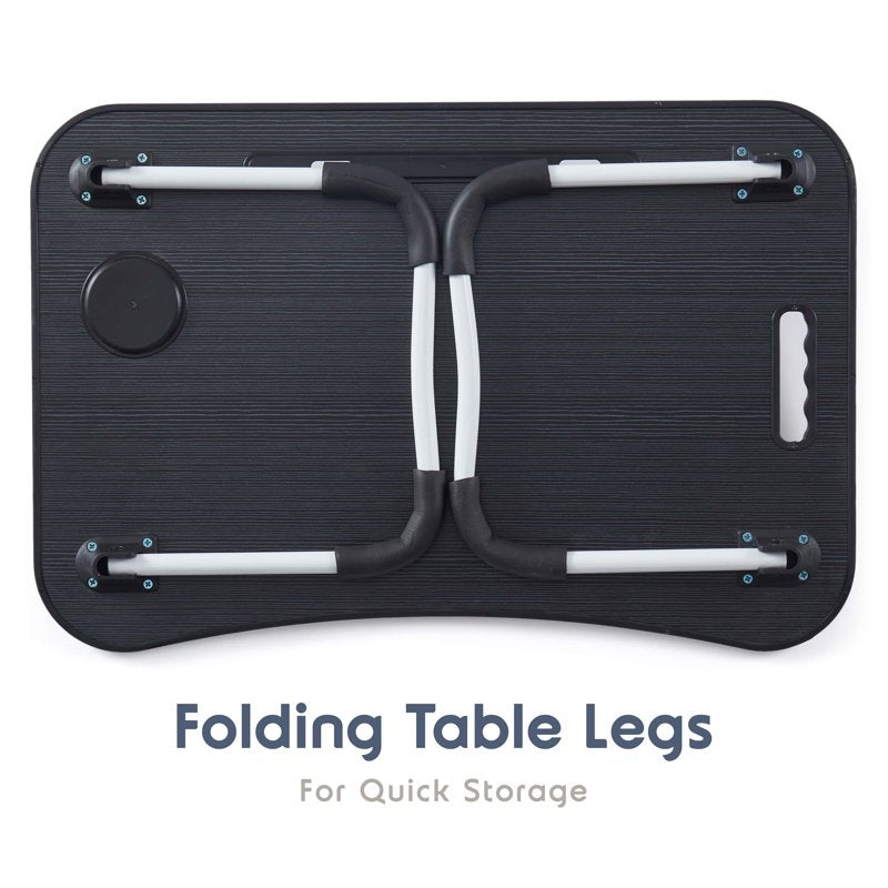 Lammaloe Foldable Lap Desk - Portable Laptop Table for Bed & Couch, Large (Variation L)