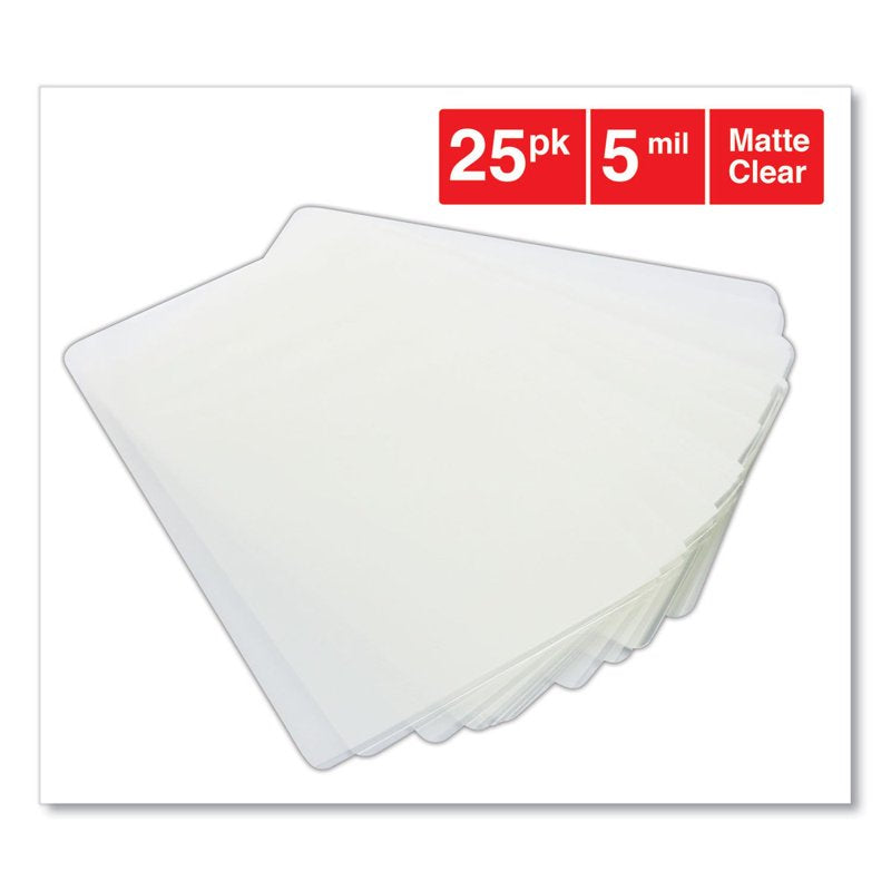 Clear Laminating Pouches 5 Mil for Photos Documents 5.5 x 3.5 Inches Pack of 25