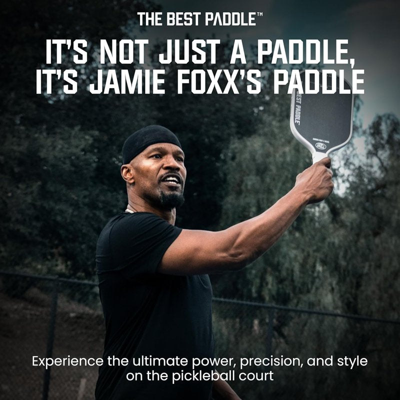 Paddleball Paddle with Carbon Fiber Surface & 16mm Polymer Core - Elongated Handle, 8 oz USAPA Certified