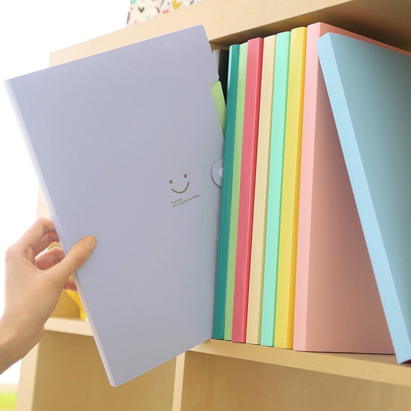 A4 Document Organizer File Folder Binder with 5 Pockets and Secure Closure