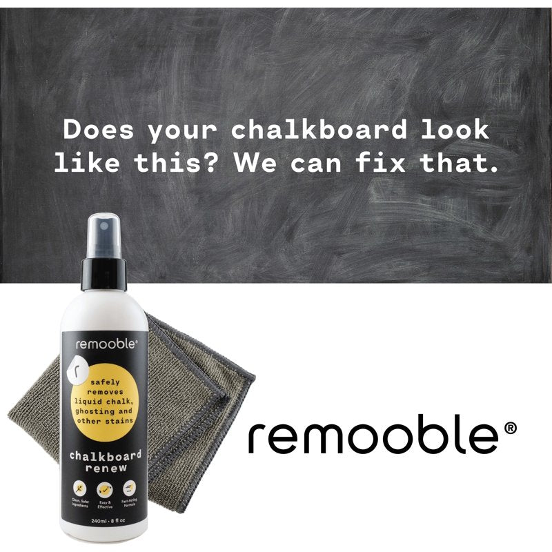 Non-Toxic Chalkboard Cleaner Spray - 8 oz. Safe for Schools & Kids
