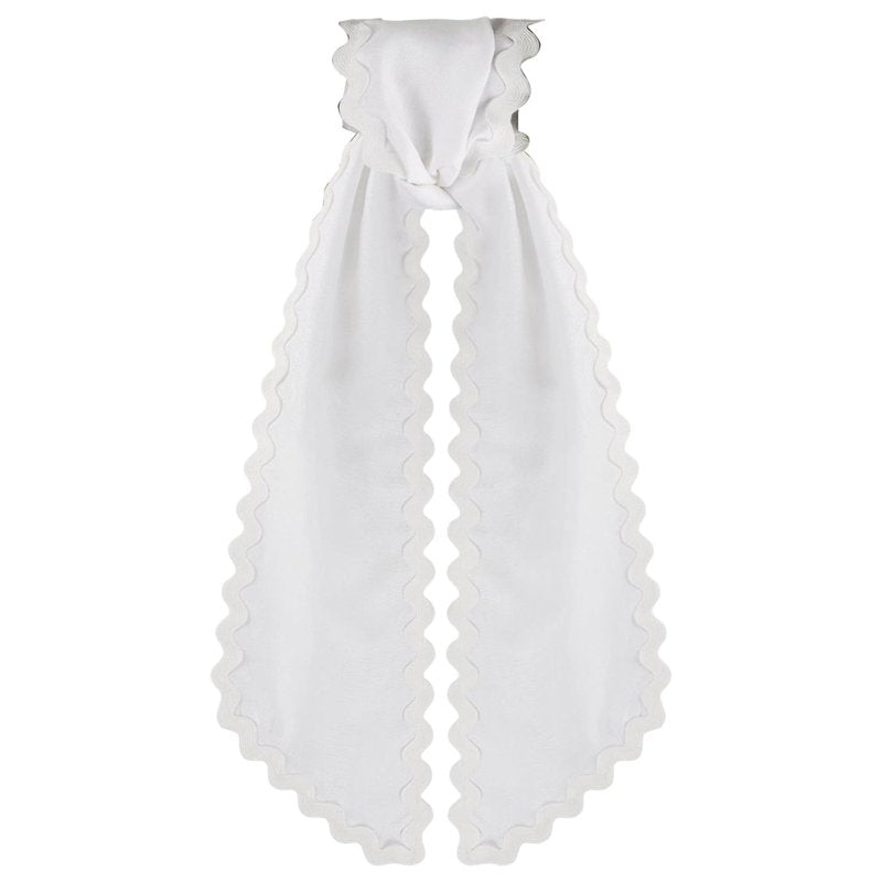 Elegant Satin Wreath Sash with Lace Trim for Front Door Decor