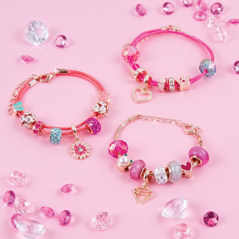 DIY Jewelry Making Kit for Kids & Tweens - 28 Piece Charm & Bead Set