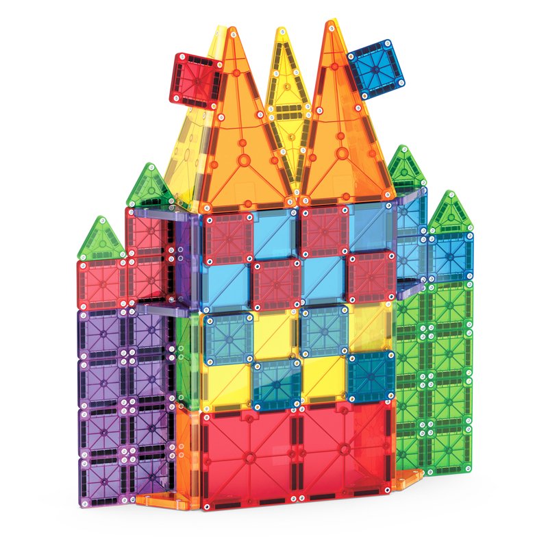 Magna-Tiles 62-Piece Magnetic Building Set for Creative Construction