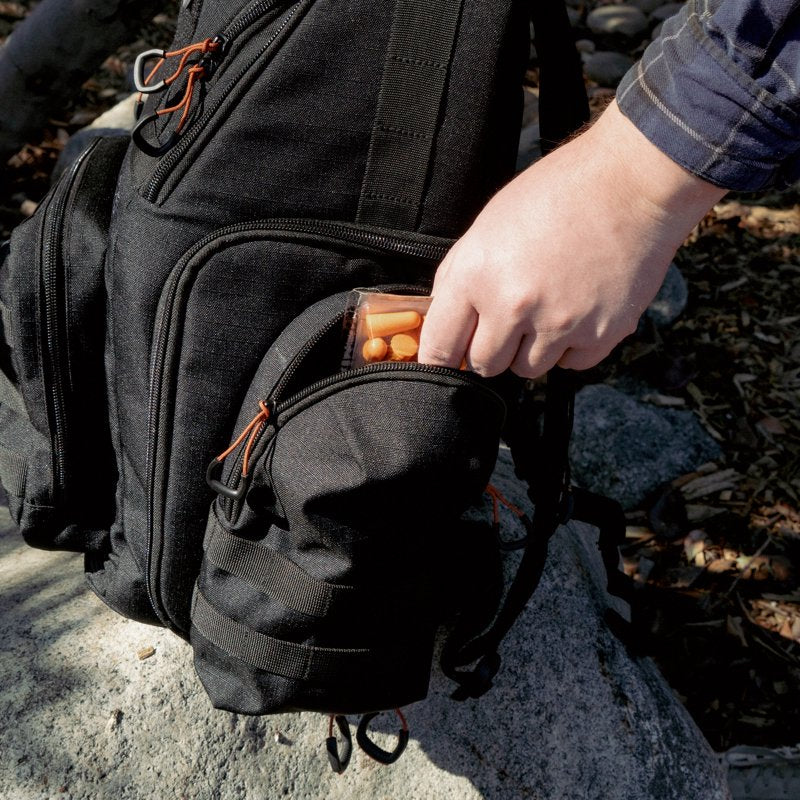 Military-Style Field Backpack with Pistol Compartments, 30.5L Black