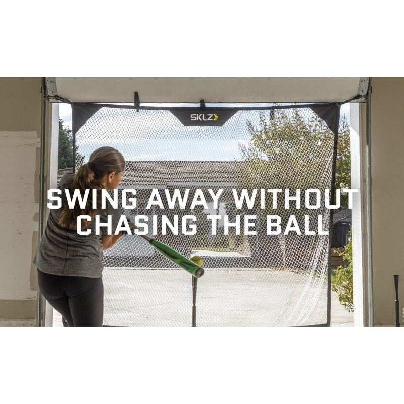 Sports Practice Net 7.5x7 ft for Baseball Softball Golf Garage Door Setup
