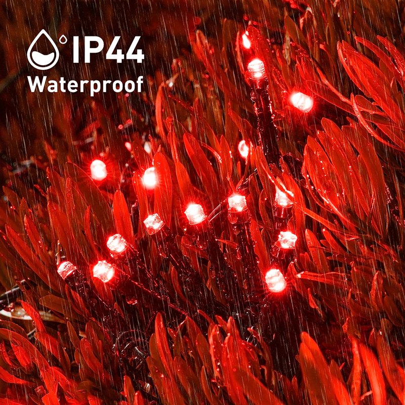 Solar String Lights 75.5ft Outdoor Waterproof LED Christmas Lights 8 Modes