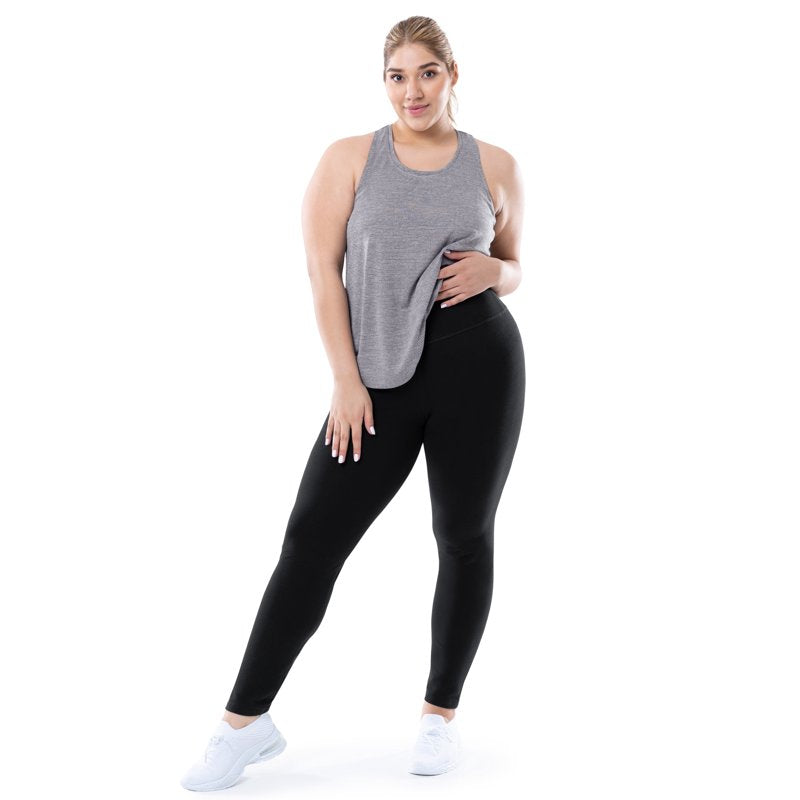 Plus Size Active Leggings for Women - Moisture-Wicking, High Waist, Full Length