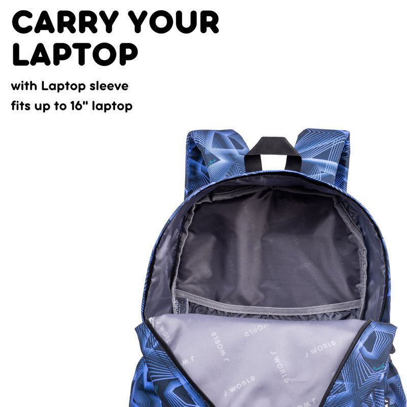 J World Oz 17" Day Backpack for School & Travel - Disco (Variation of THIS listing)
