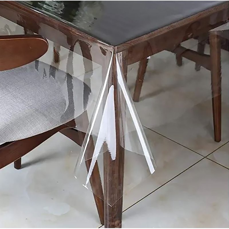 Clear Vinyl Fabric for Sewing & Craft Projects - 54x54 Inches, Durable & Waterproof