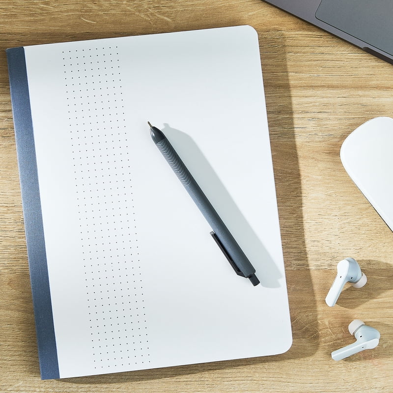 Poly Cover Dot Ruled Composition Notebook 7.5 x 9.75 Inches - 80 Pages - 4 Pack