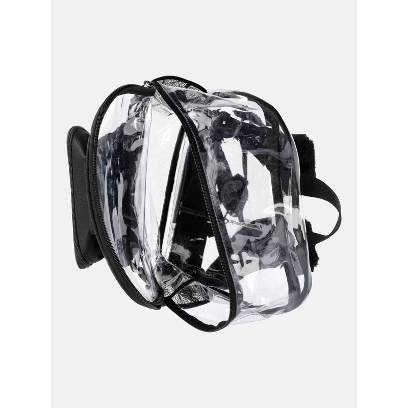 Kids Sensory Backpack and Lunch Tote Set - Clear 17 Inch School Bag