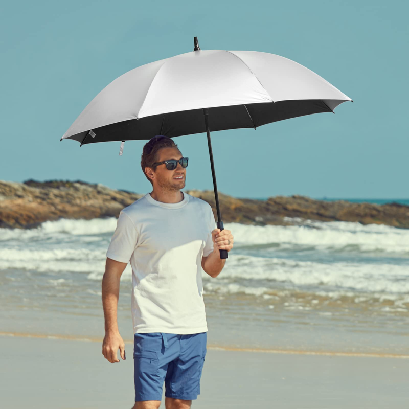 Large Windproof UV Protection Golf Umbrella with Automatic Open, 54/62 Inch