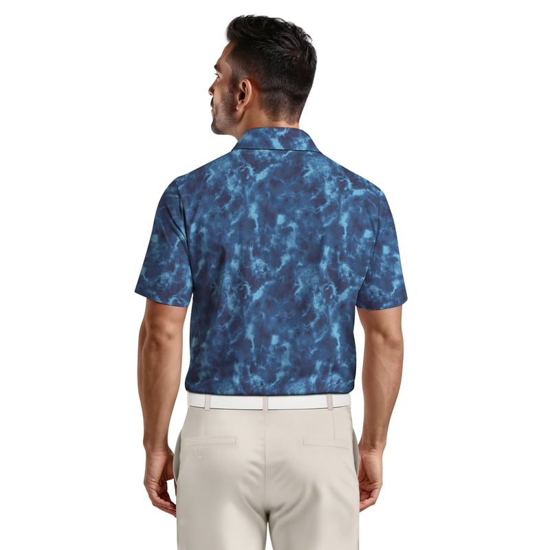 Performance Watercolor Camo Golf Polo Shirt Men & Big Men - Sun Protection & Moisture-Wicking