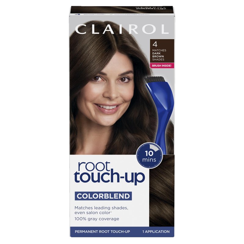 Hair Color Root Touch-Up Kit - Permanent Dark Brown & Multiple Shades