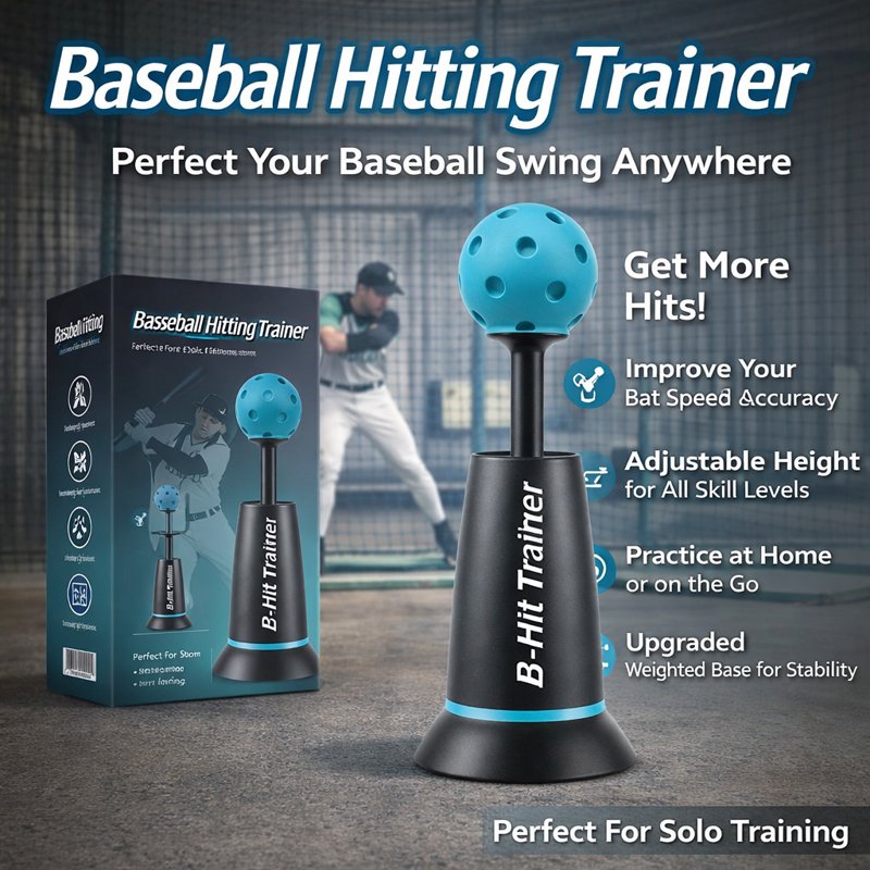 Baseball Batting Tee Popper Training Equipment for Perfect Swings