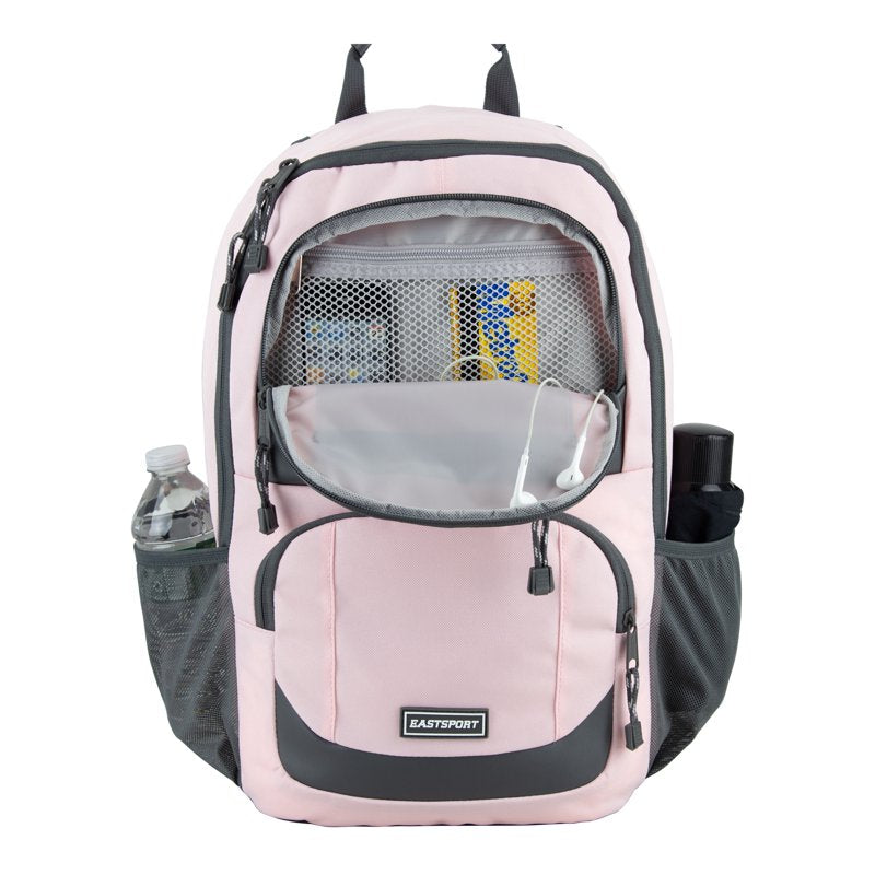 Unisex Commuter Tech Backpack with Laptop Sleeve and Multiple Pockets