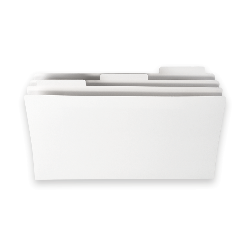 White 11x17 Filing Folders Pack of 60 - Office Organization Documents