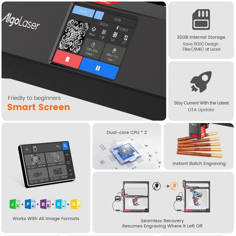 DIY Laser Engraving Machine 20W with Air Assist and App Control