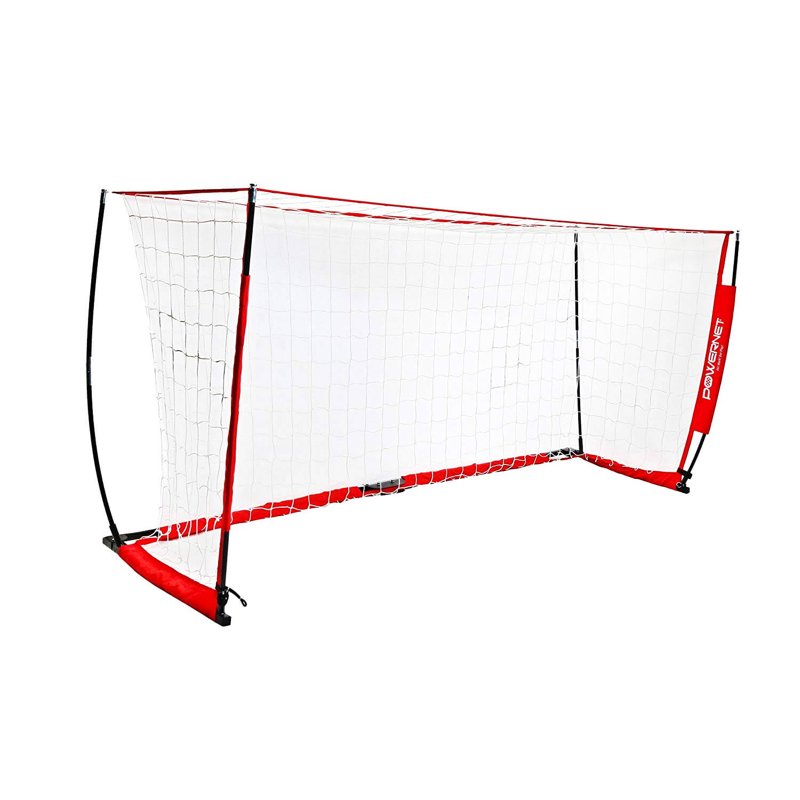 PowerNet 12x6 ft Portable Soccer Goal with Collapsible Steel Base & Storage Bag