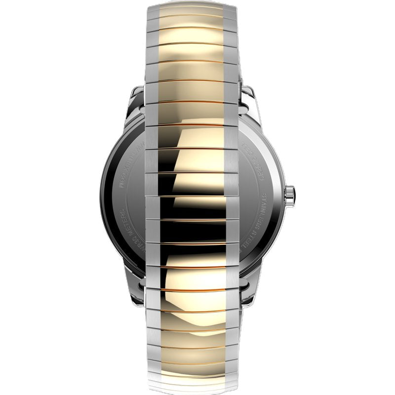 Casual Men's Analog Watch with Date and Tapered Expansion Band - Multiple Colors