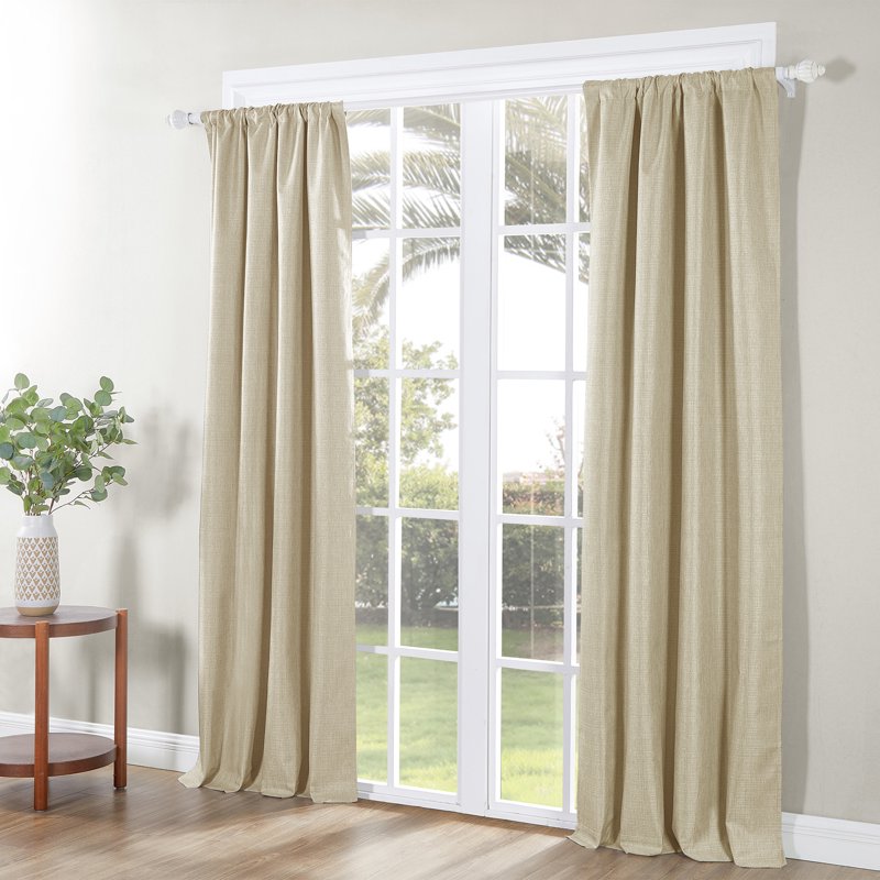 Blackout Curtain Set - Recycled Fabric, Thermal Insulated, 2 Panels