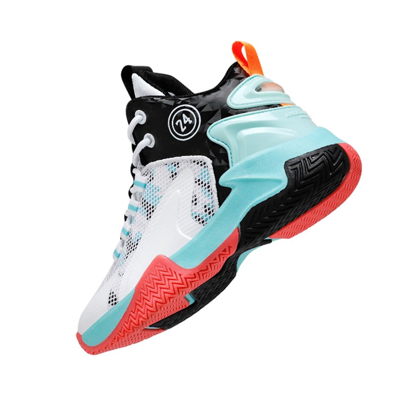 Kids' Basketball Sneakers Boys Girls High Top Sports Shoes Comfortable Breathable Lightweight