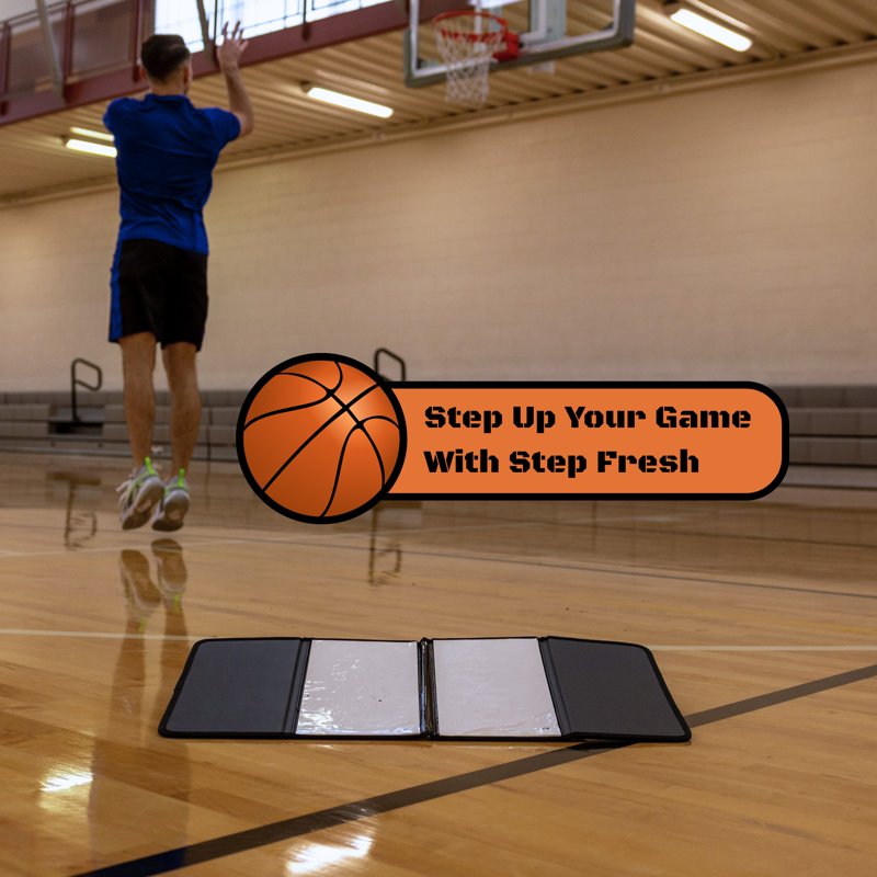 Portable Basketball Shoe Traction Mat - 120 Layers Non-Slip Grip Pad for Court Stability